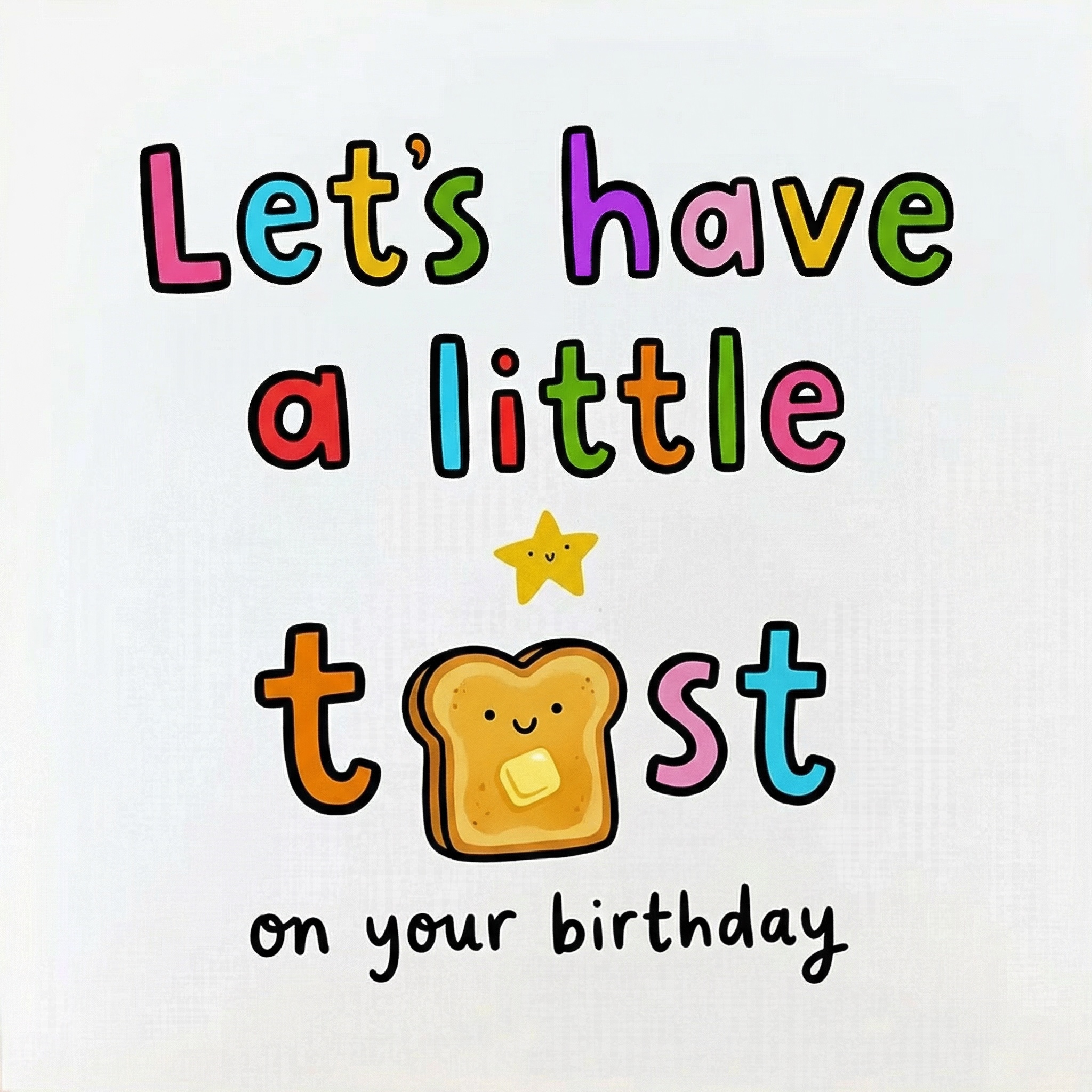Lets have a little toast
