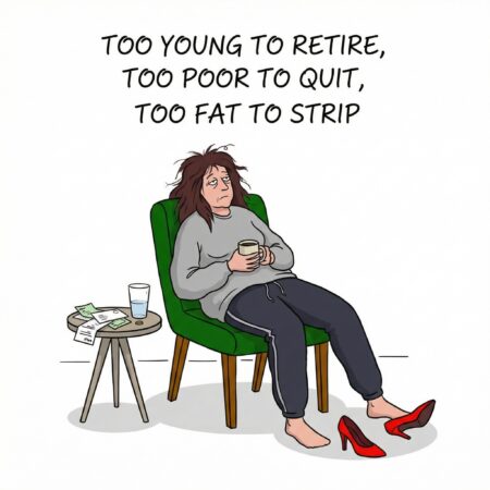 Retire quit strip green chair