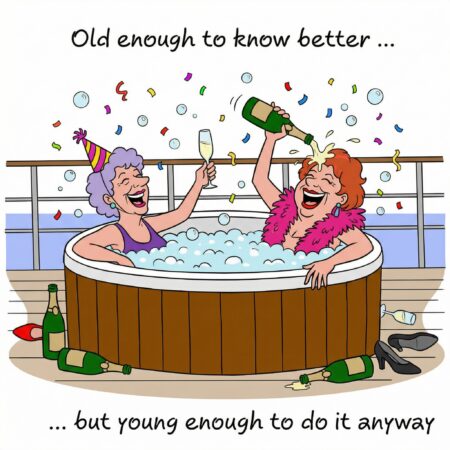 Old enough hot tub