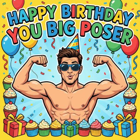Big poser card