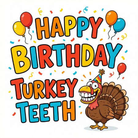 Turkey Teeth Card