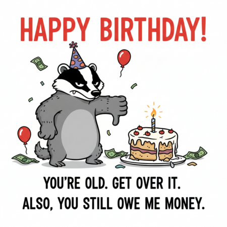 Badger Money Birthday