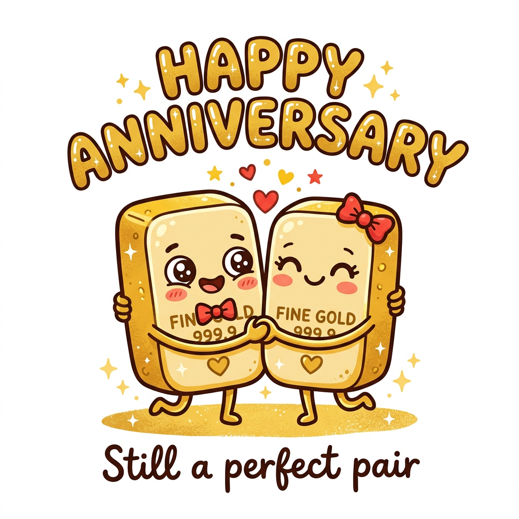 Gold Pair Anniversary