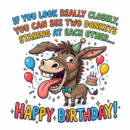 Two Donkeys Staring