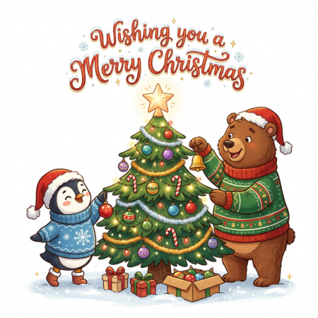 Animals Decorate Tree