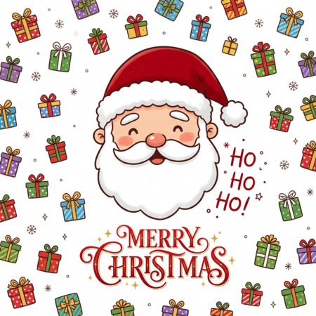Santa With The Gifts