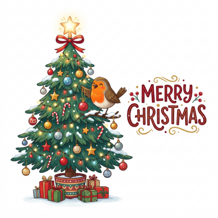 Robin On The Tree
