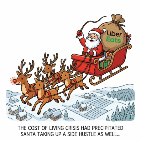 Santa Moonlighting