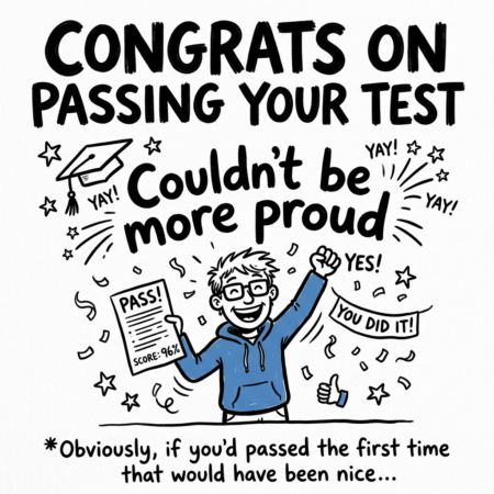 Passed Eventually Cartoon