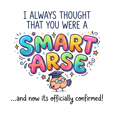 Smart Arse Confirmation