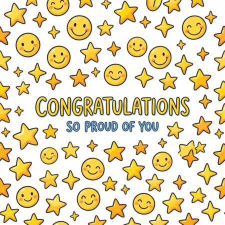 Smiles Stars Congratulations