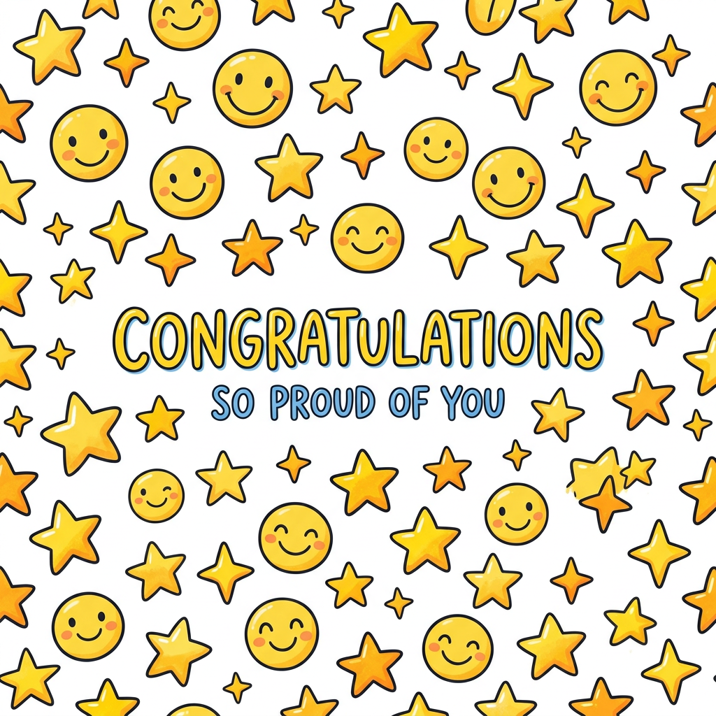 Smiles Stars Congratulations