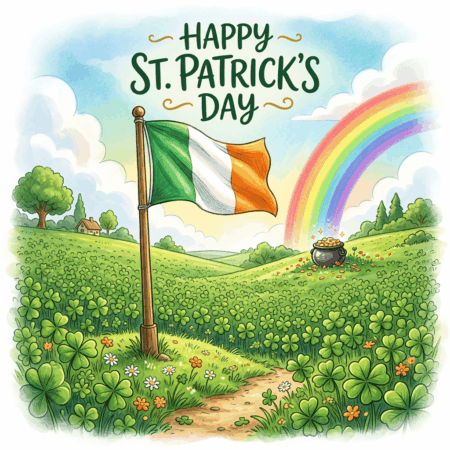Flag In Clover