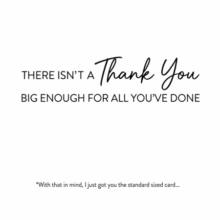 Standard Thanks Card