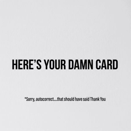 Damn Thanks