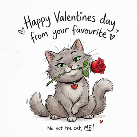 Valentines Favourite Not Cat