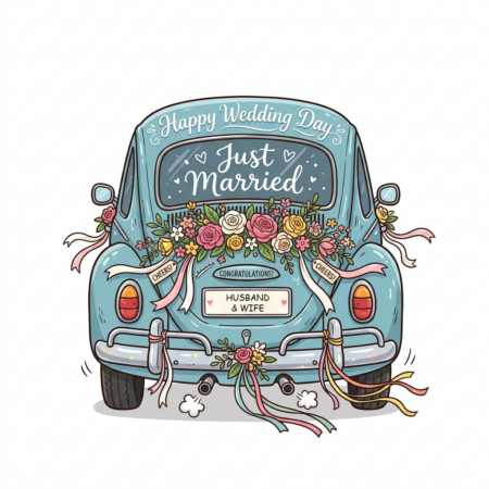 Just Married Car