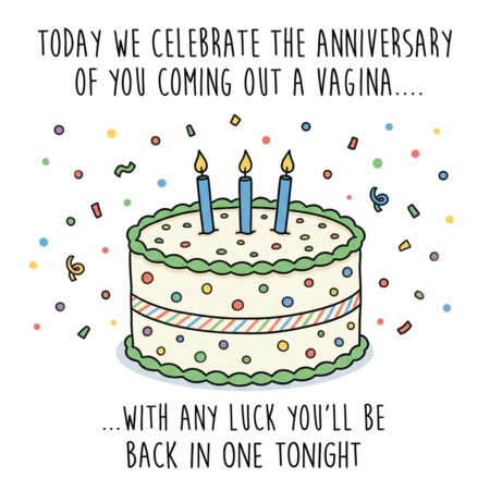 Vagina Birthday Anniversary