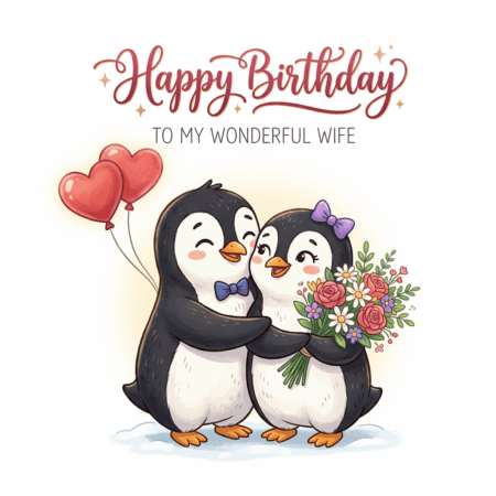 Penguin Birthday Wife