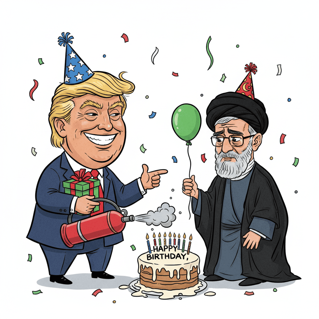 Trump Iran Birthday 2