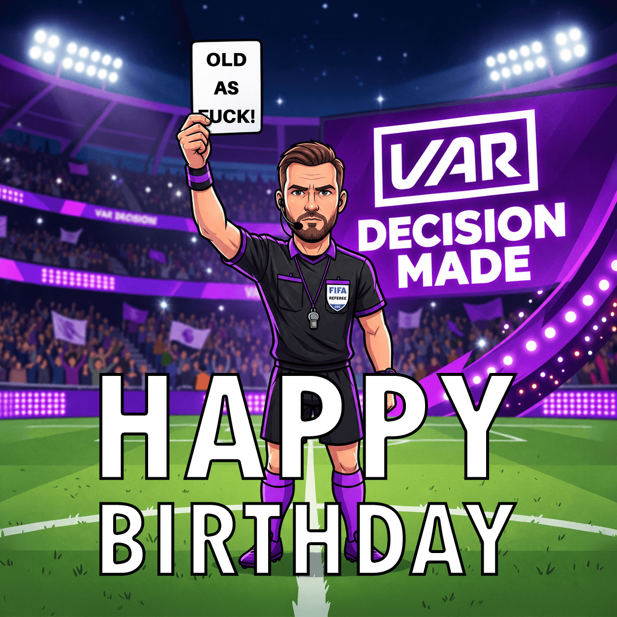Football VAR Old as Fuck